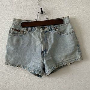 Vintage Calvin Klein denim pinch waist shorts